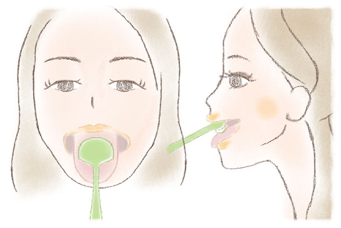 舌ブラシの使用方法 